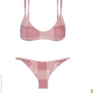ViX Paula Hermanny Evie Duchesse Beads Tri Top with matching bottom